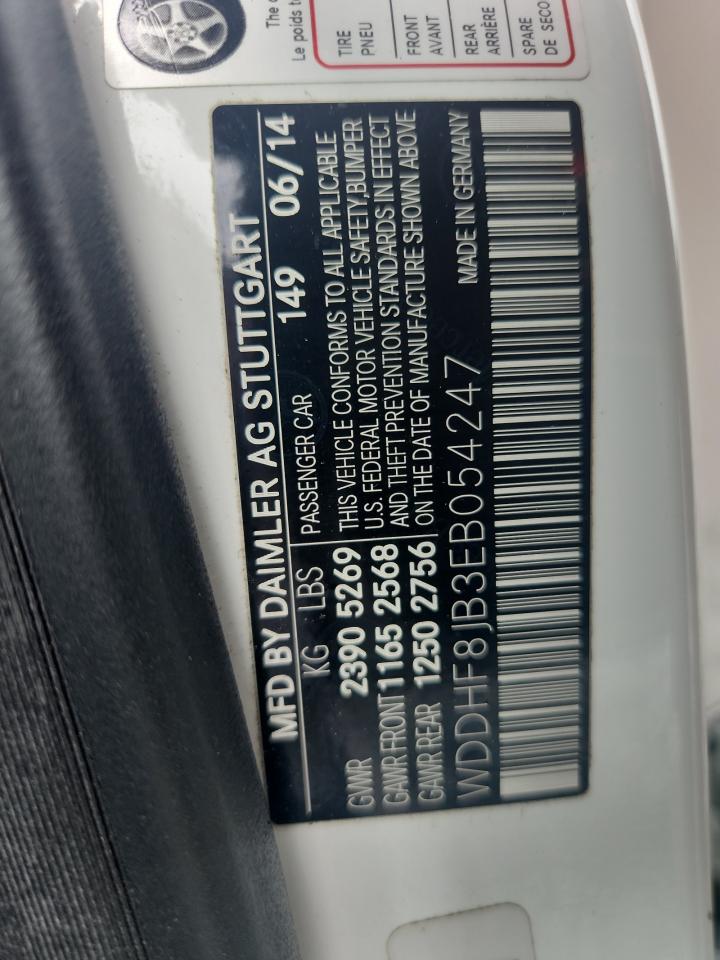 2014 Mercedes-Benz E 350 4Matic VIN: WDDHF8JB3EB054247 Lot: 64496745