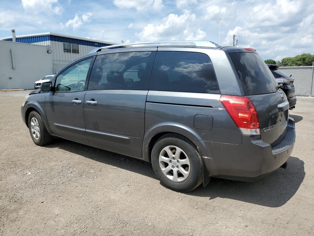 2008 Nissan Quest S grey van gas 5N1BV28U88N101942 photo #3