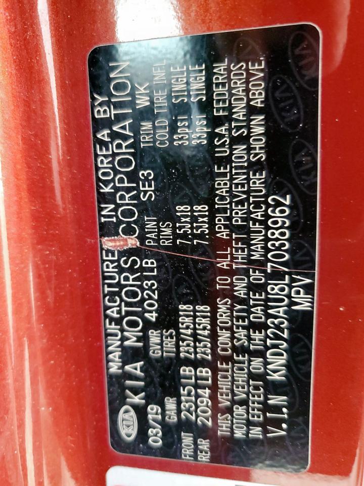 2020 Kia Soul Lx VIN: KNDJ23AU8L7038962 Lot: 66370545