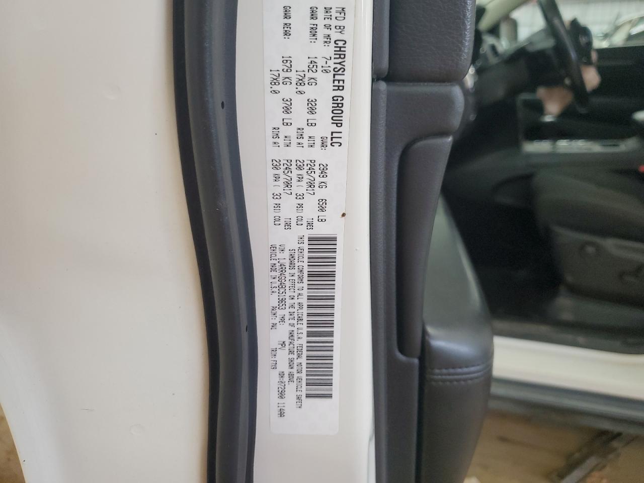 2011 Jeep Grand Cherokee Laredo VIN: 1J4RR4GG4BC519653 Lot: 65048625