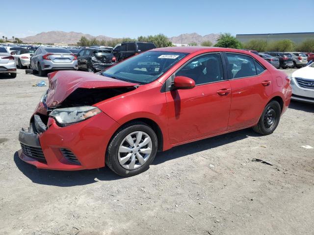 Sedans TOYOTA COROLLA 2016 Czerwony