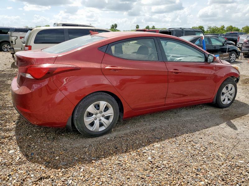 Sedans HYUNDAI ELANTRA 2016 Red