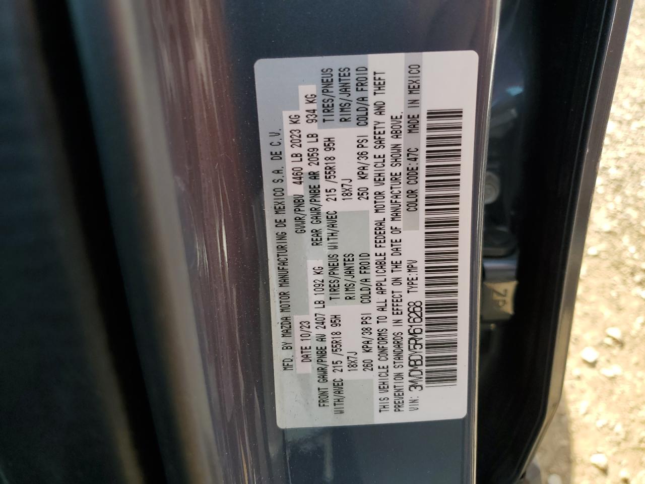 2024 Mazda Cx-30 Premium VIN: 3MVDMBDY5RM616268 Lot: 64240055