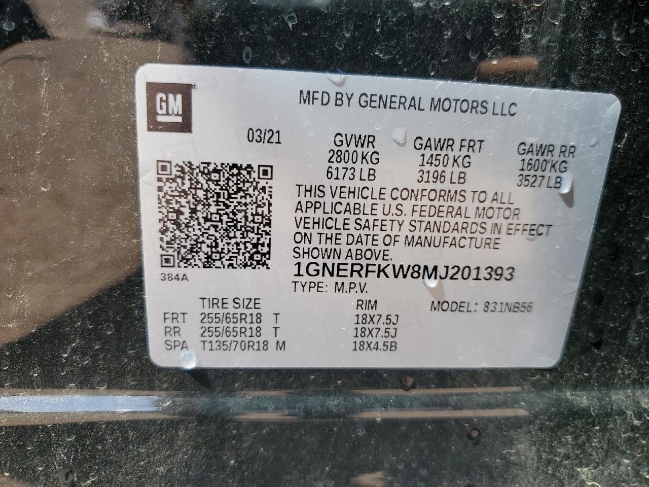 2021 Chevrolet Traverse Ls VIN: 1GNERFKW8MJ201393 Lot: 63228555