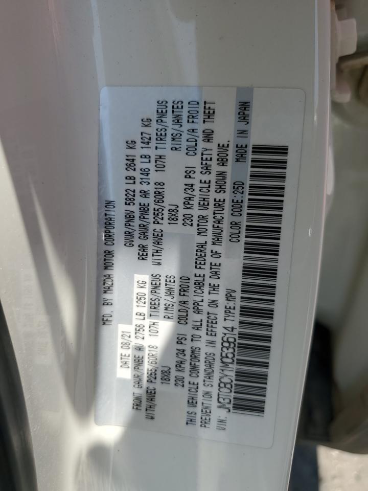 2021 Mazda Cx-9 Touring VIN: JM3TCBCY1M0539614 Lot: 63779295