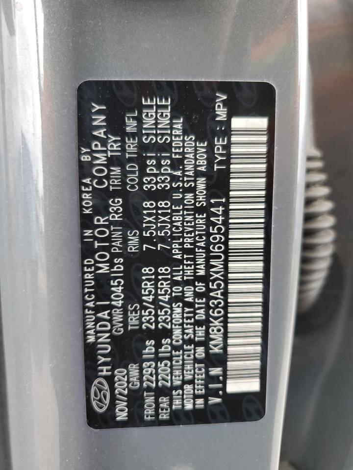 km8k63a5xmu695441 KM8K63A5XMU695441 2021 Hyundai Kona Night