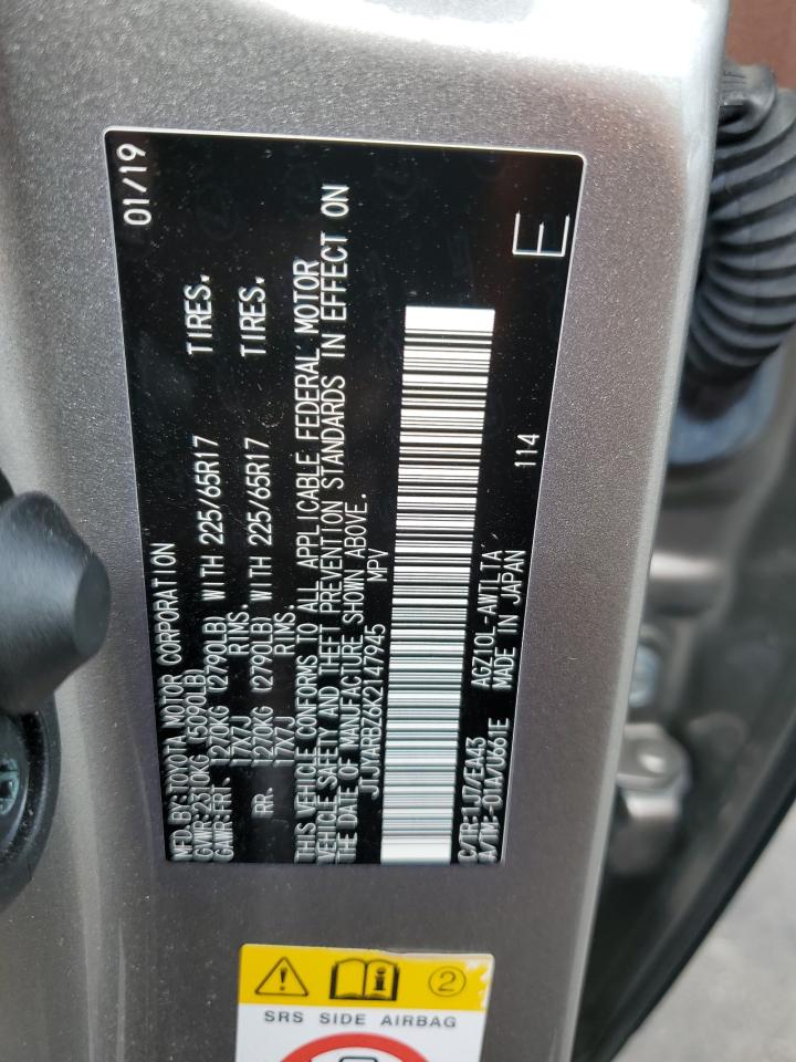 2019 Lexus Nx 300 Base VIN: JTJYARBZ6K2147945 Lot: 64375485
