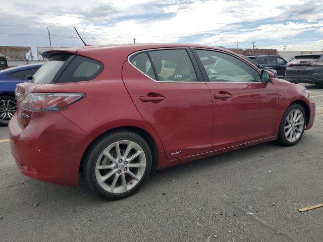 Hatchbacks LEXUS CT 200 2013 Czerwony