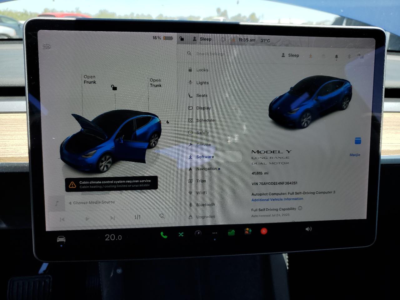 2022 Tesla Model Y VIN: 7SAYGDEE4NF364251 Lot: 64328085