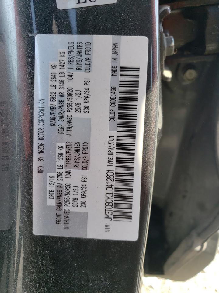 2020 Mazda Cx-9 Touring VIN: JM3TCBCY3L0412801 Lot: 63347355