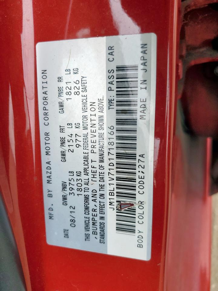 2013 Mazda 3 I VIN: JM1BL1V71D1718166 Lot: 65380525