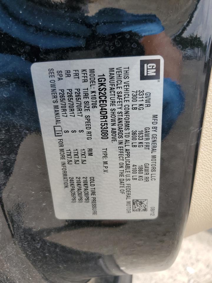 2013 GMC Yukon Slt VIN: 1GKS2CE04DR153080 Lot: 67004845