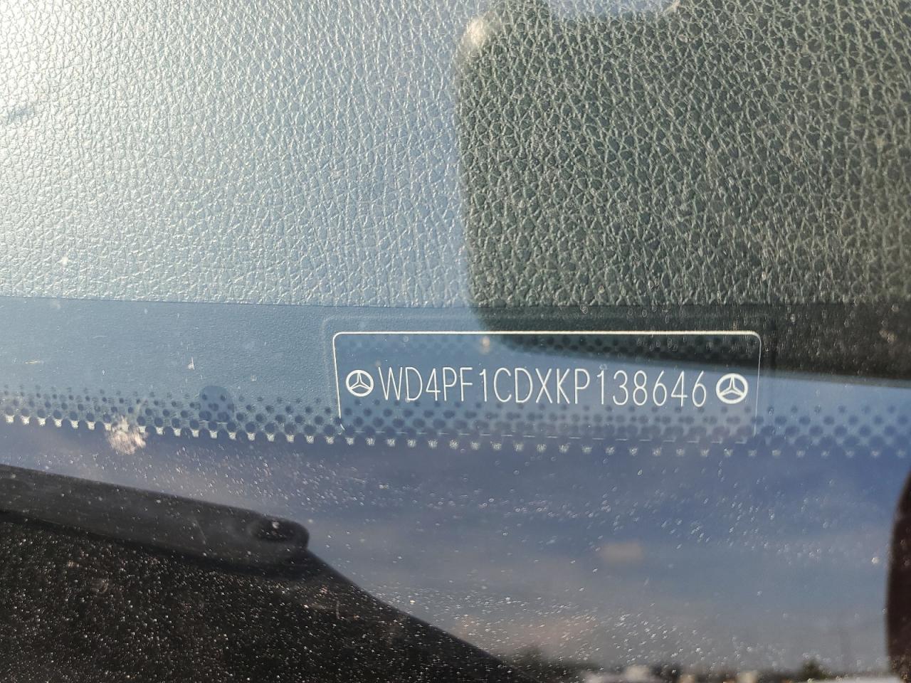wd4pf1cdxkp138646 WD4PF1CDXKP138646 2019 Mercedes-Benz Sprinter 2500/3500