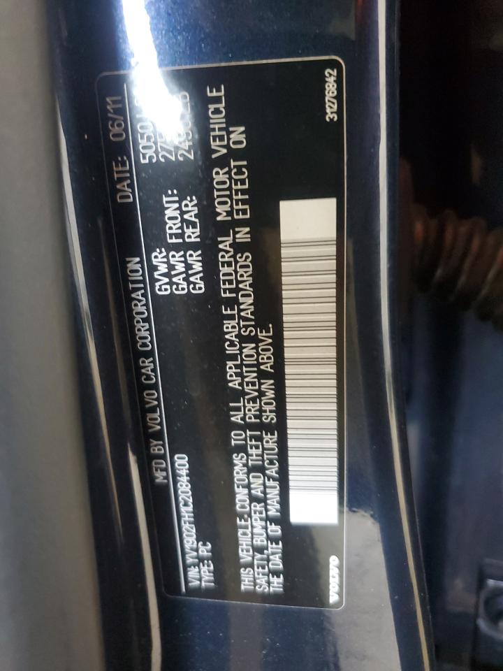 2012 Volvo S60 T6 VIN: YV1902FH1C2084400 Lot: 64209085