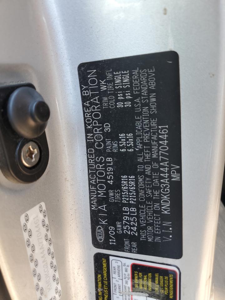 2010 Kia Sportage Lx VIN: KNDKG3A44A7704461 Lot: 63975065