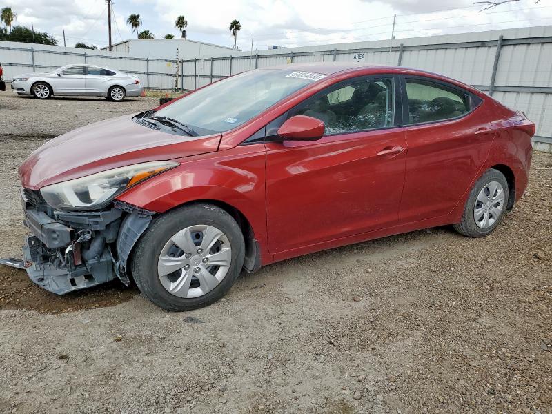 Sedans HYUNDAI ELANTRA 2016 Red