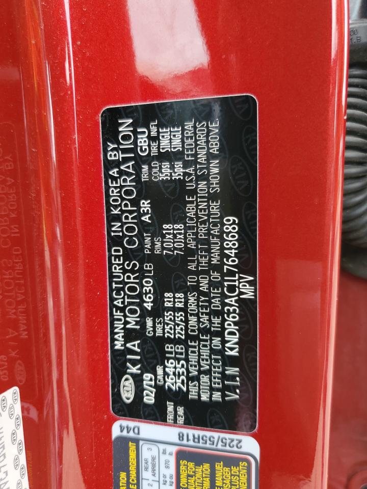 2020 Kia Sportage S VIN: KNDP63AC1L7648689 Lot: 64124315