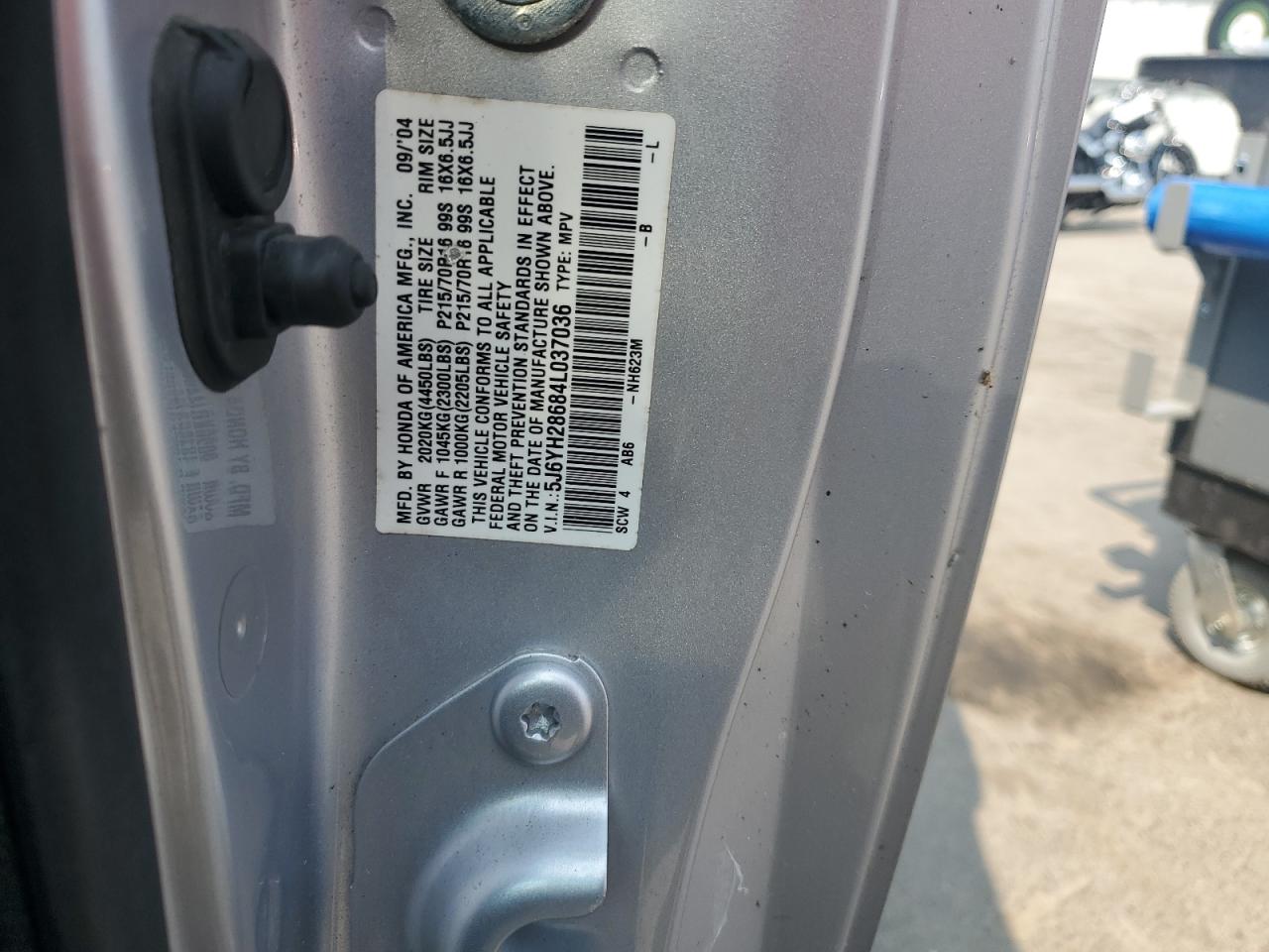 2004 Honda Element Ex VIN: 5J6YH28684L037036 Lot: 63413855