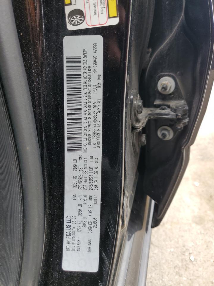 2019 Ram 1500 Big Horn/Lone Star VIN: 1C6SRFFT4KN648327 Lot: 64667645