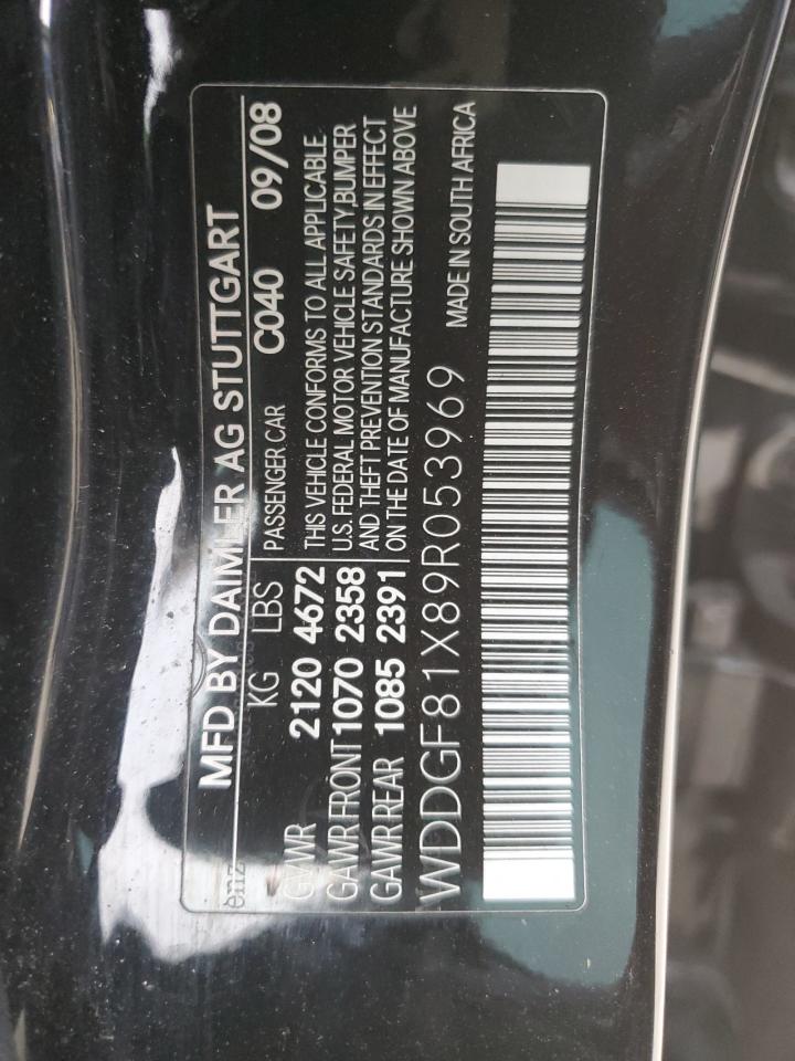 2009 Mercedes-Benz C 300 4Matic VIN: WDDGF81X89R053969 Lot: 64008625
