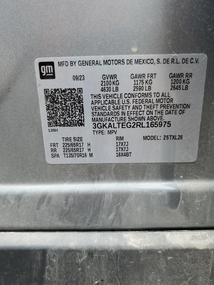 2024 GMC Terrain Sle VIN: 3GKALTEG2RL165975 Lot: 65064855