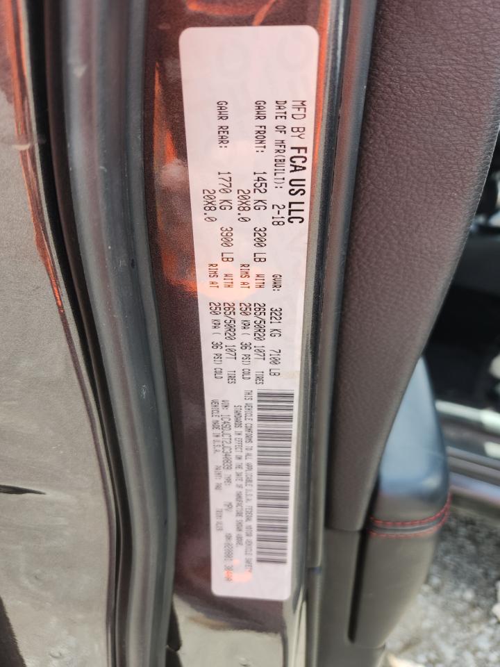 2022 Dodge Durango R/T VIN: 1C4SDJCT2JC340839 Lot: 63448755