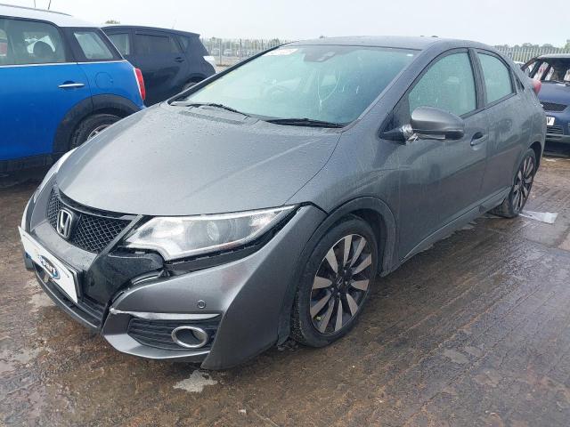 2015 HONDA CIVIC 1.4 I-VTEC SE PLUS 5DR [NAV] for sale at Copart YORK