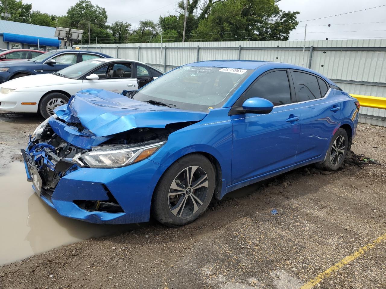 2021 Nissan Sentra Sv blue null gas 3N1AB8CV5MY209060 photo #1