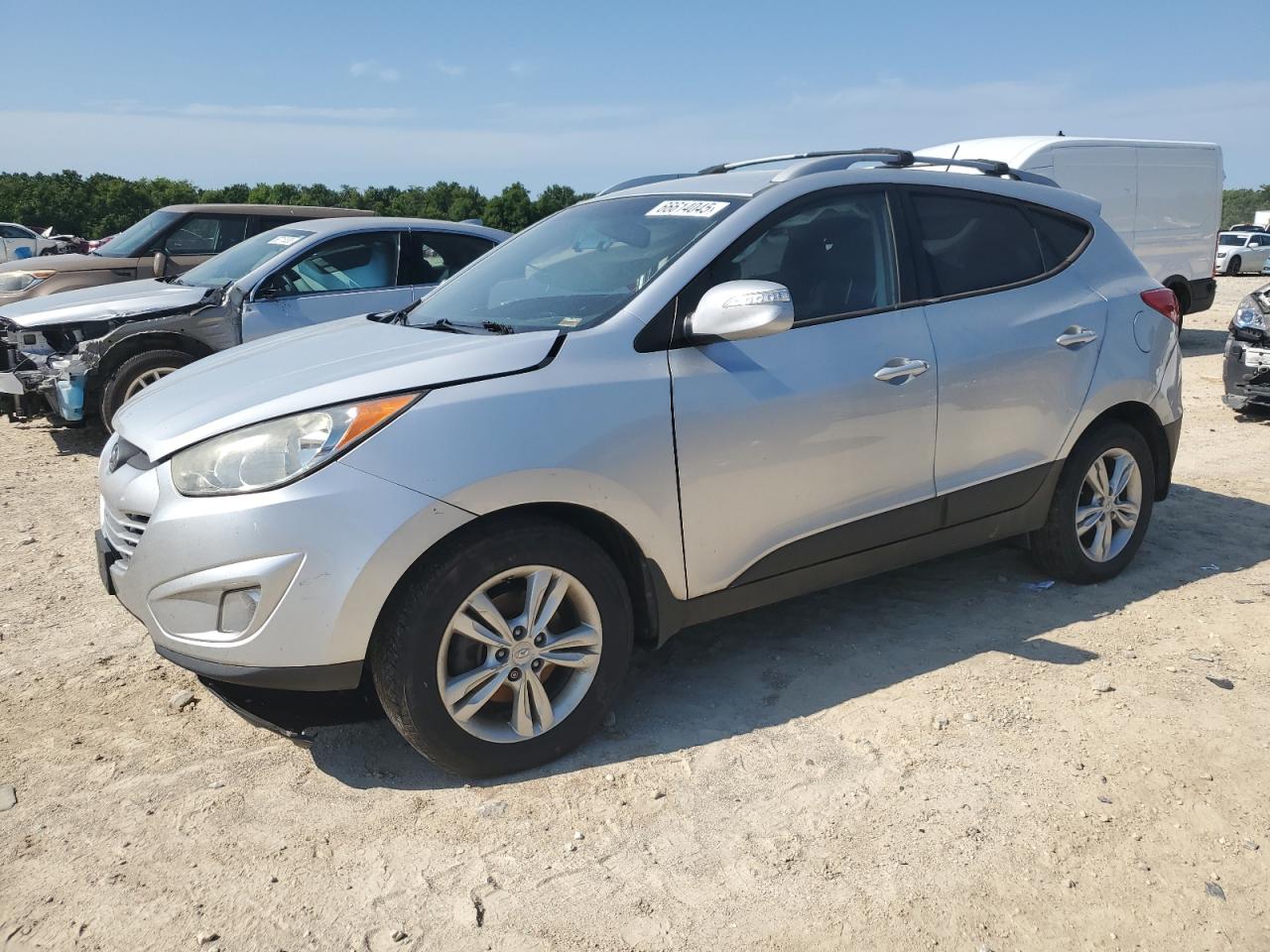 2013 Hyundai Tucson Gls silver suv gas KM8JUCACXDU618178 photo #1