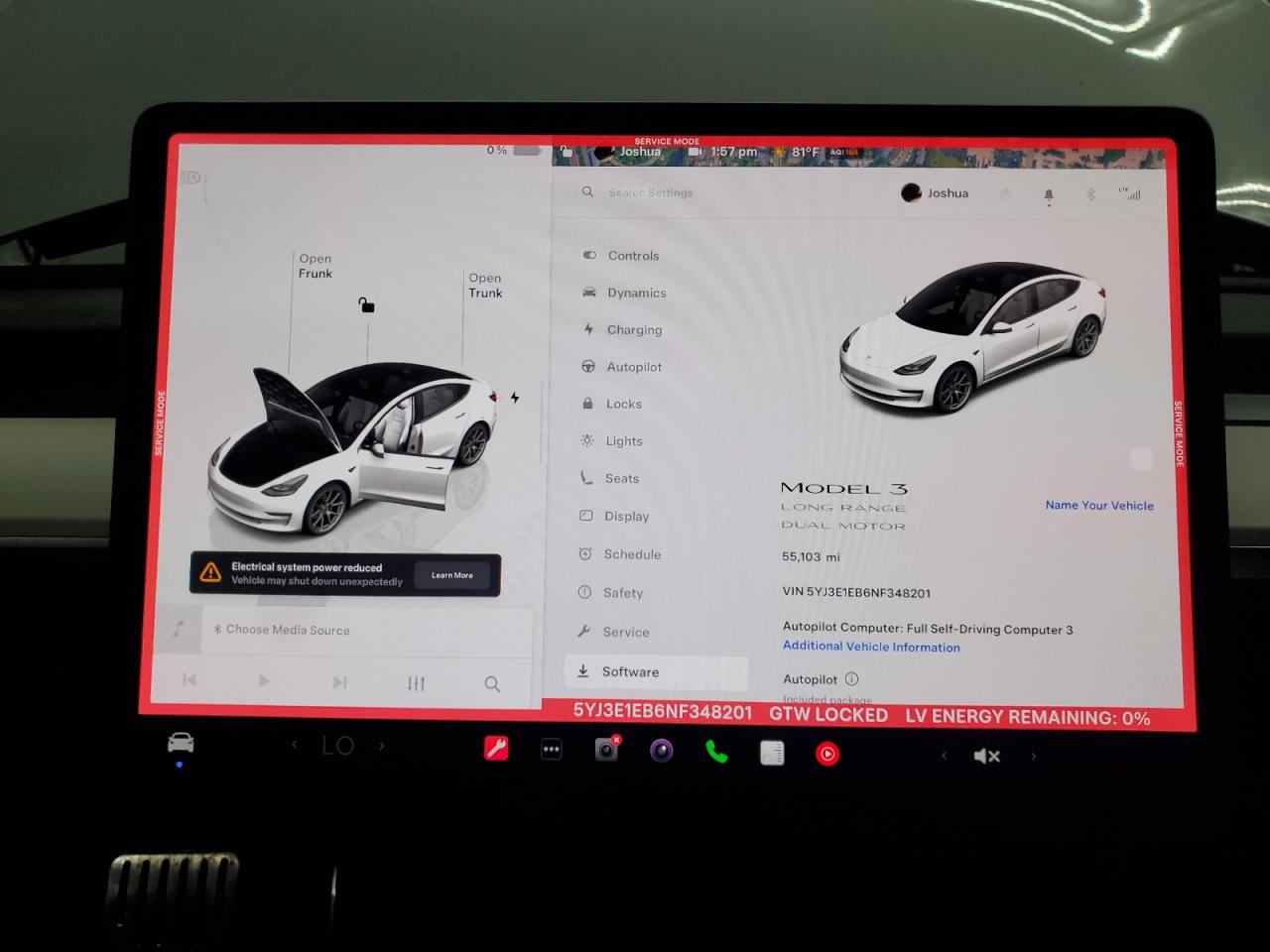 2022 Tesla Model 3 VIN: 5YJ3E1EB6NF348201 Lot: 63645865