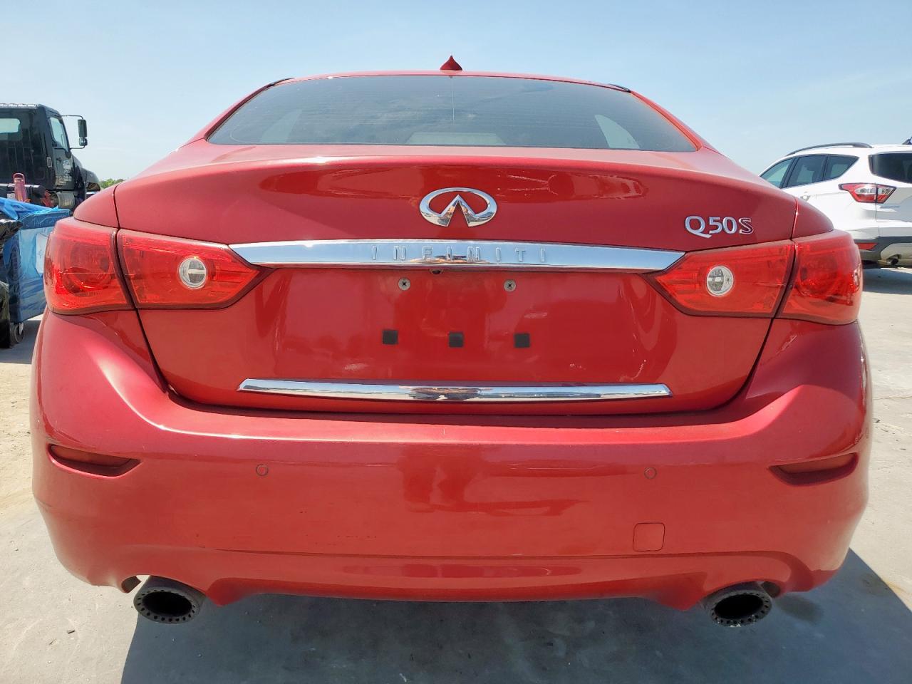 2017 Infiniti Q50 Red Sport 400 VIN: JN1FV7AP5HM850472 Lot: 65633705