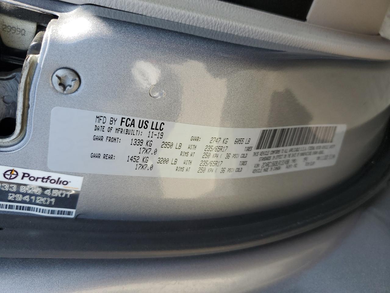2020 Chrysler Pacifica Touring L VIN: 2C4RC1BG9LR131498 Lot: 63033855