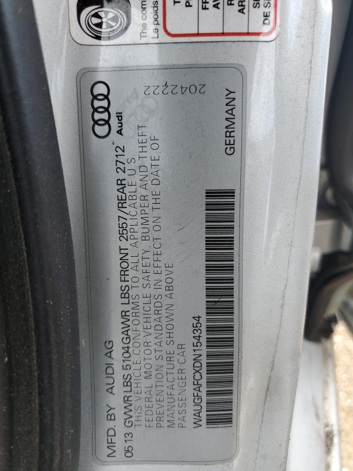 2013 Audi A6 Premium Plus VIN: WAUGFAFCXDN154354 Lot: 65605845