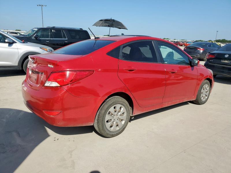 Sedans HYUNDAI ACCENT 2017 Czerwony