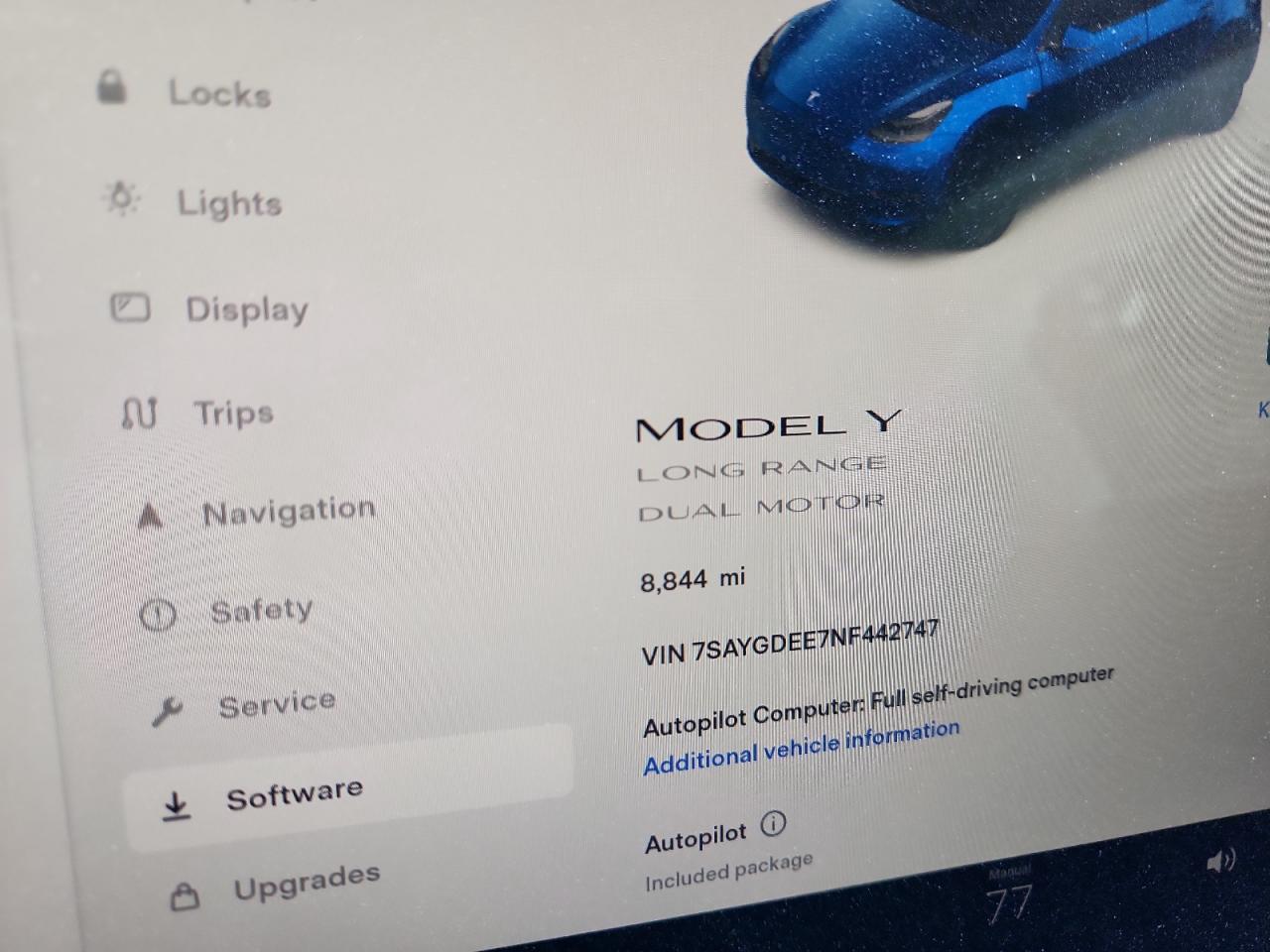 2022 Tesla Model Y VIN: 7SAYGDEE7NF442747 Lot: 63482395