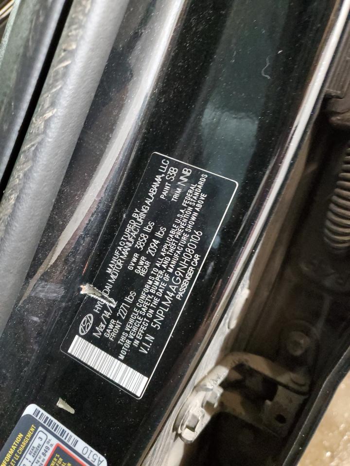 2022 Hyundai Elantra Sel VIN: 5NPLM4AG9NH080106 Lot: 64478105