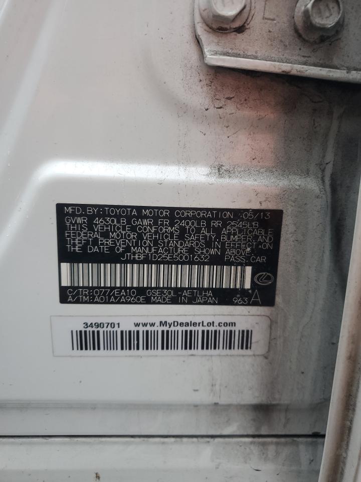 2014 Lexus Is 250 VIN: JTHBF1D25E5001632 Lot: 64965965