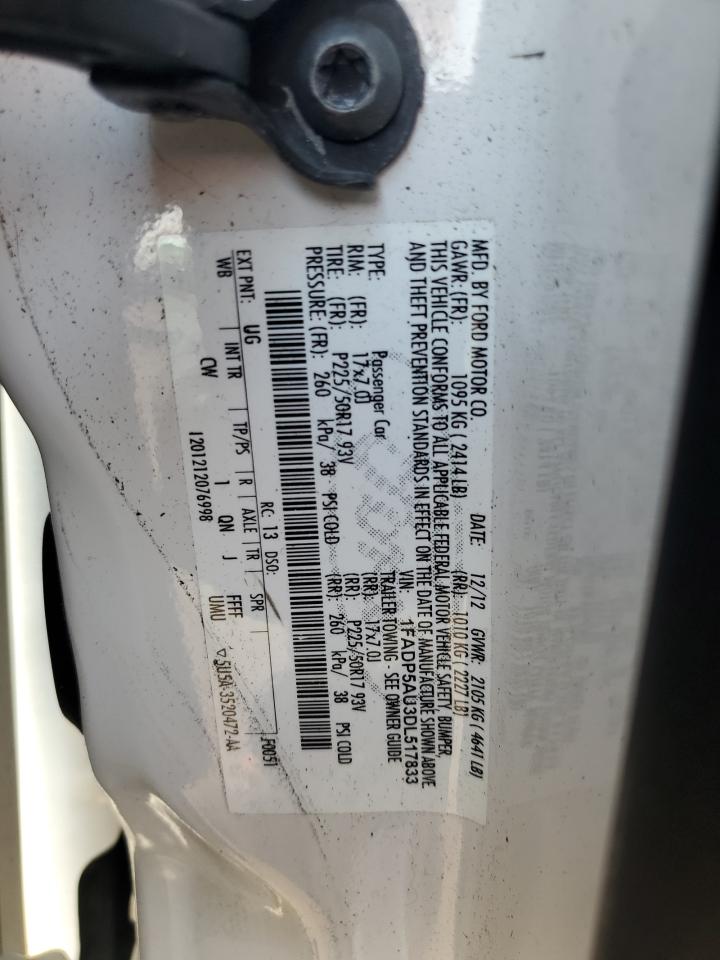 2013 Ford C-Max Se VIN: 1FADP5AU3DL517833 Lot: 63412135