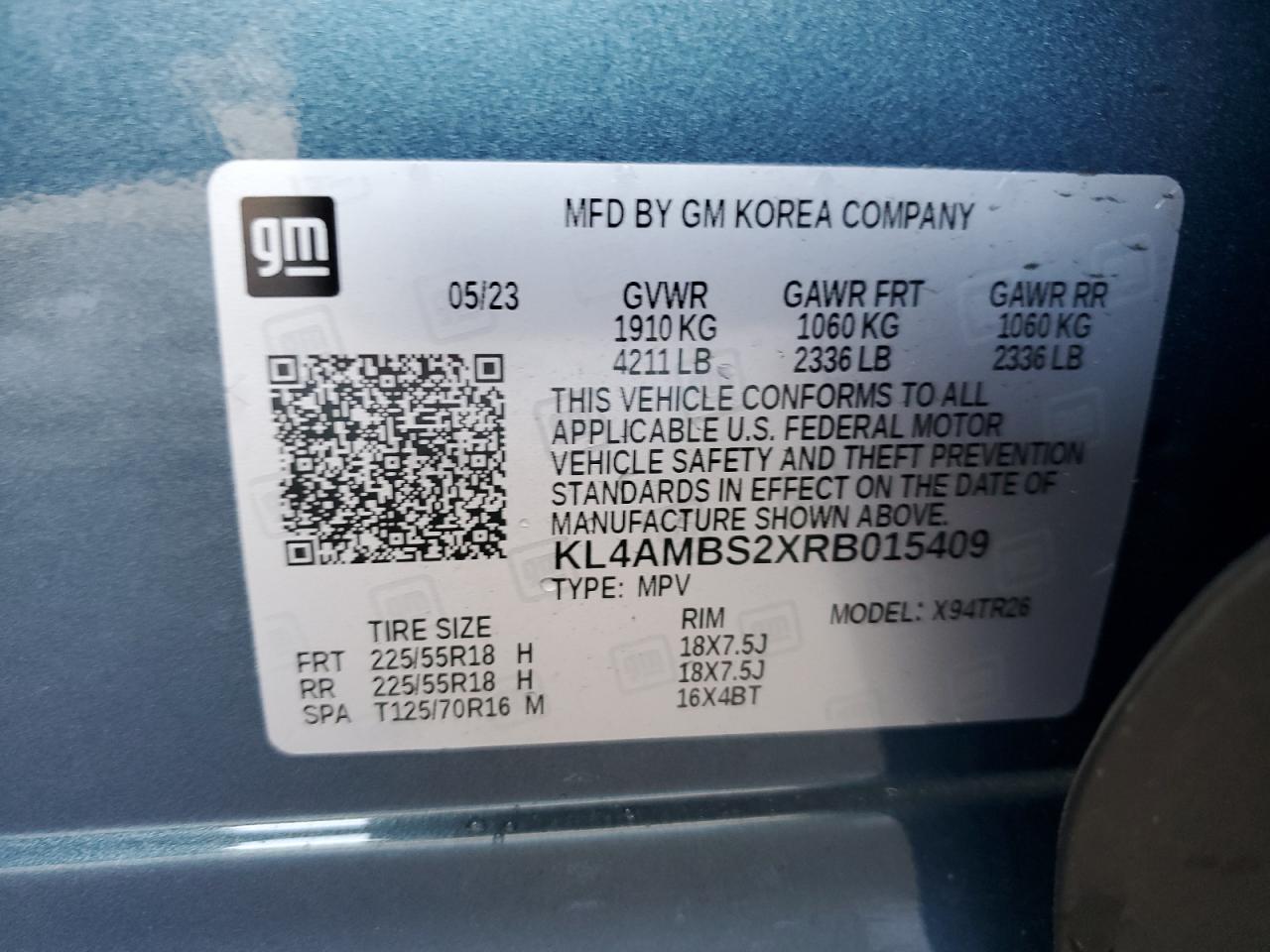 2024 Buick Encore Gx Preferred VIN: KL4AMBS2XRB015409 Lot: 63982945