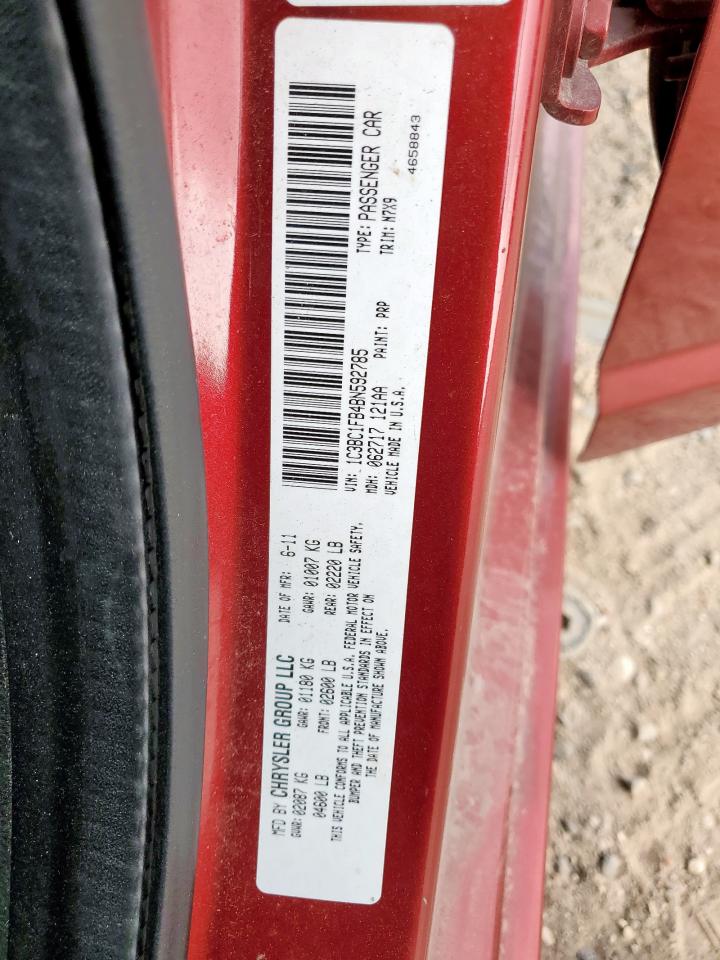 2011 Chrysler 200 Touring VIN: 1C3BC1FB4BN592785 Lot: 63392025