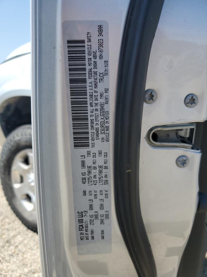 2018 Ram 2500 Slt VIN: 3C6UR5DLXJG328491 Lot: 66905695