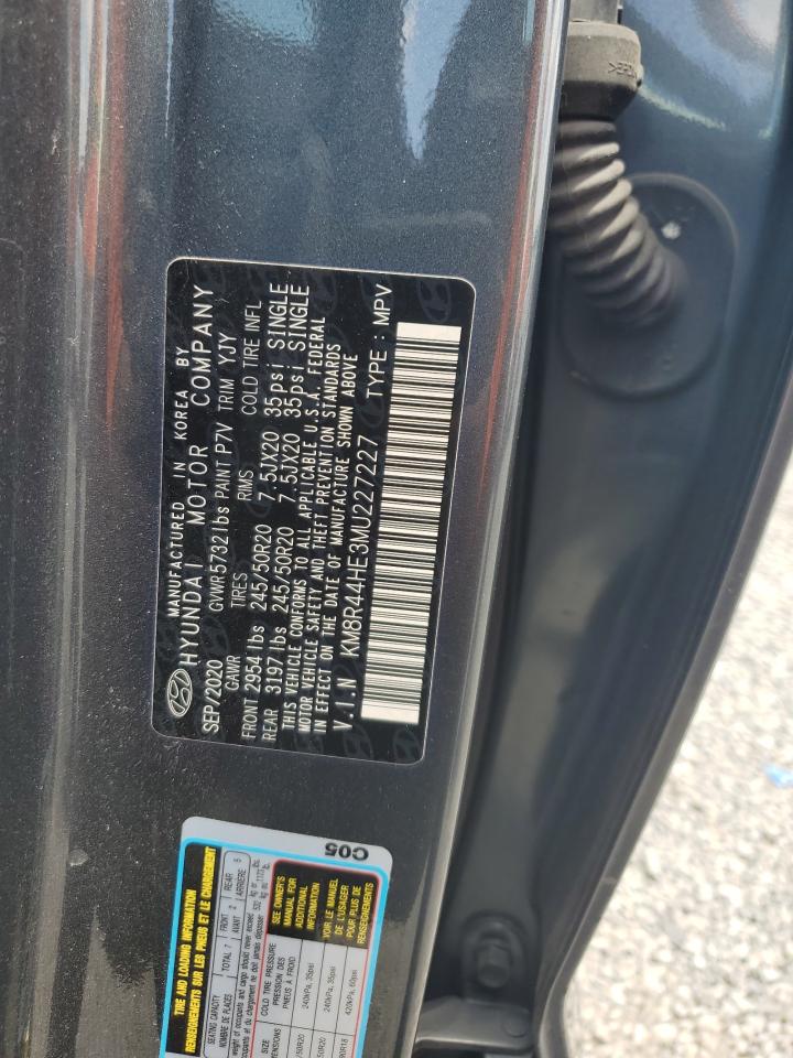 2021 Hyundai Palisade Sel VIN: KM8R44HE3MU227227 Lot: 64424985