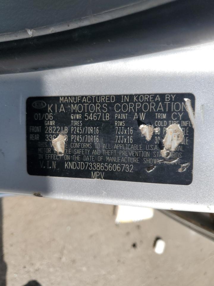 2006 Kia Sorento Ex VIN: KNDJD733865606732 Lot: 64471125
