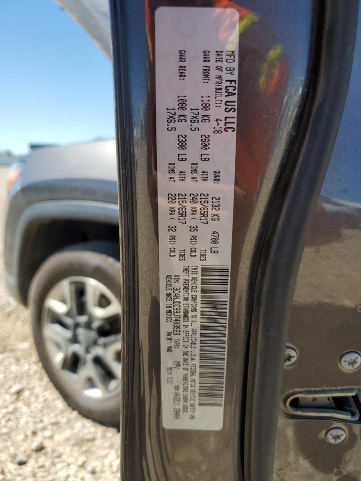 2018 Jeep Compass Trailhawk VIN: 3C4NJDDB9JT403923 Lot: 62909285