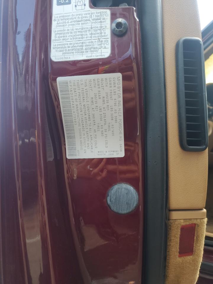 2008 Porsche Cayenne Gts VIN: WP1AD29P48LA73983 Lot: 66287535