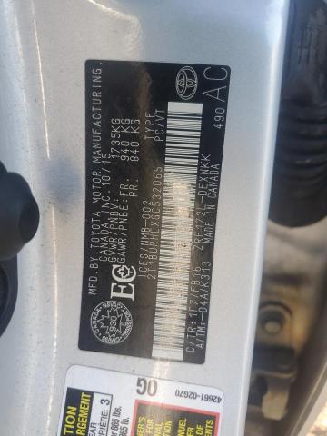 2016 TOYOTA COROLLA L  