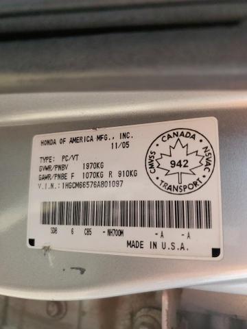 2006 HONDA ACCORD EX  