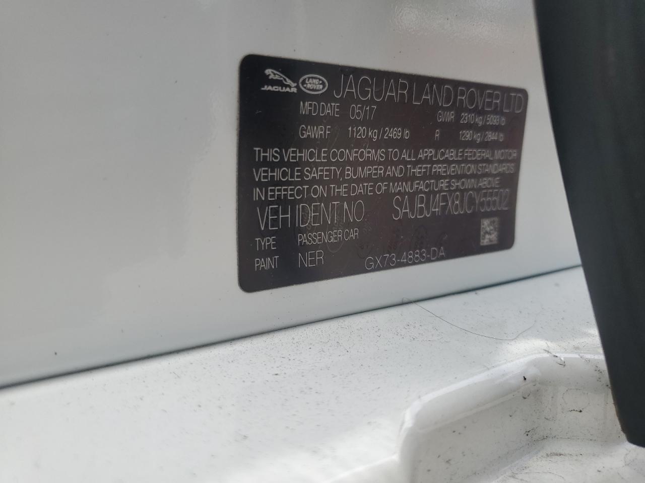 2018 Jaguar Xf Premium VIN: SAJBJ4FX8JCY55502 Lot: 63573375