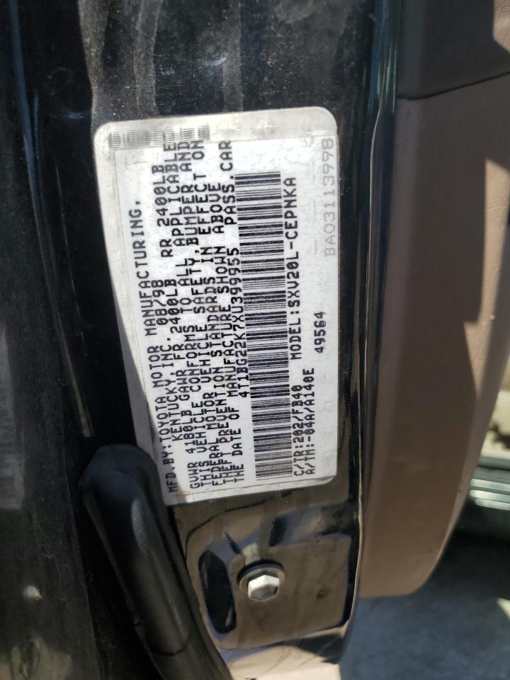 1999 Toyota Camry Ce VIN: 4T1BG22K7XU399955 Lot: 63050955