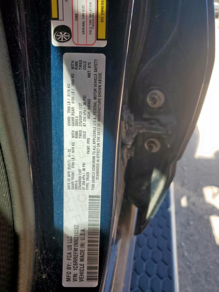 1c6rrefm1nn316562 1C6RREFM1NN316562 2022 Ram 1500 Big Horn/Lone Star